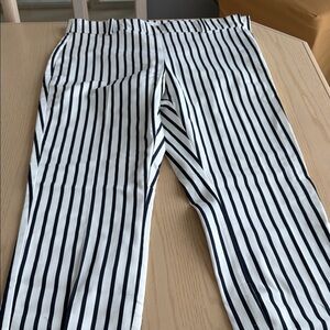 Striped Navy and White Pants